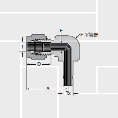 S16 Ferrule by pipe reduction, 90°