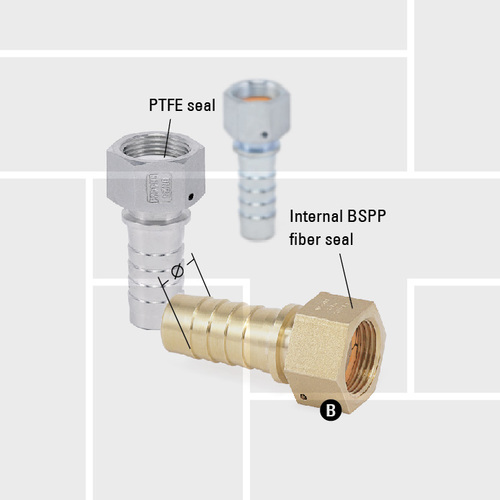 R35 Steam coupler EN14423 by female BSPP thread
