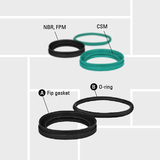 W06 MK spare part lip gasket profile connection sealing