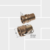 K13 Bronze LG2 Cam and Groove couplings