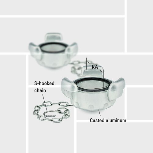 T28 Barcelona blank cap with chain attachment UNE23400