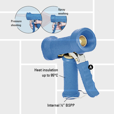 G31 Brass washdown trigger gun low-pressure 65°C