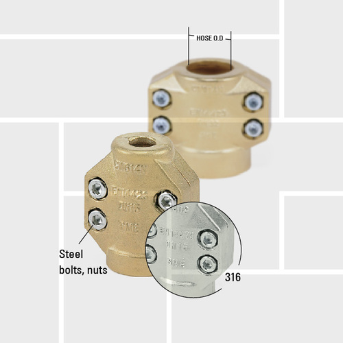 R36 Steam clamps EN14423 bolted