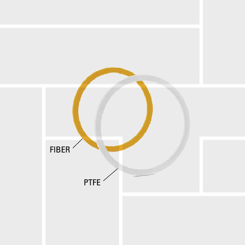 R37 Thread seal fiber bond and PTFE