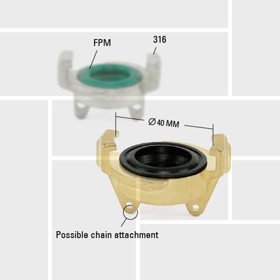 G08 German GK blank cap, possible with chain attachment