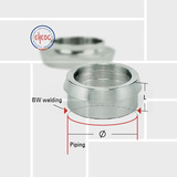 H10 Sanitary BW welding liner piping internal serration
