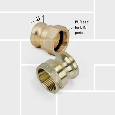 K02 DIN Camlock AF female adapter EN14420-7