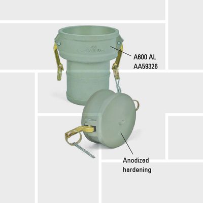 K14 Military anodizing Cam and Groove couplings