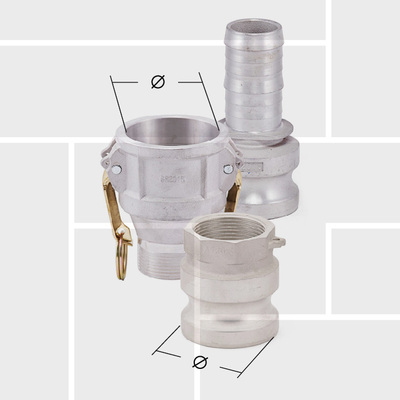 K18 Cam and Groove reduction couplings AA59326