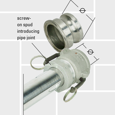 K23 SW welding camlock coupler adapter
