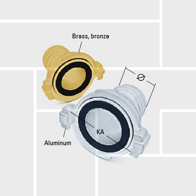T29 GOST hose coupler by hose tail