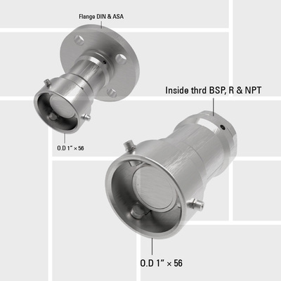 B14 DTD 25 drybreak hose unit thread and flange