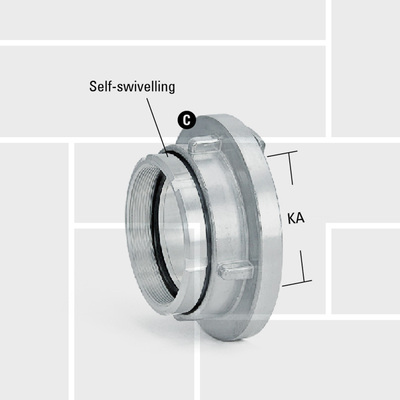 T05 Storz swivelling adapter internal BSPP thread forged aluminum