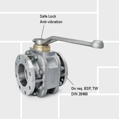 B07 Aluminum ball valve, flange connection