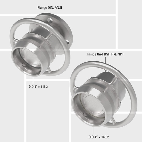 B33 DMG 100 drybreak hose unit thread and flange