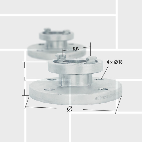T16 Flanged connection by Storz adapter