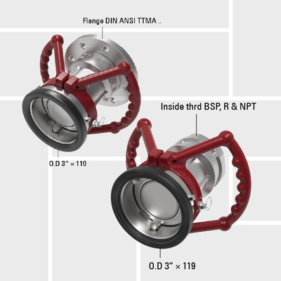 B17 DTD 80 drybreak hose unit thread and flange