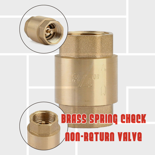 Check valve spring non return brass