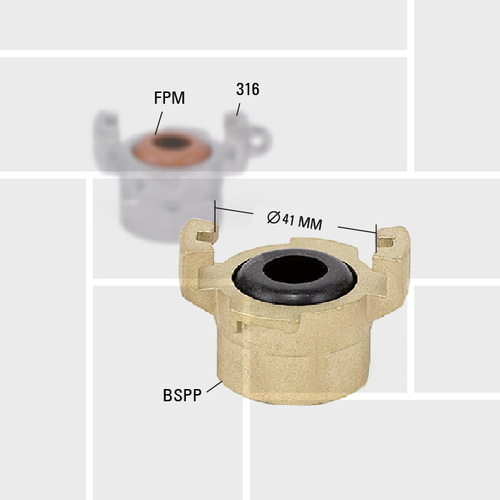 G12 French NF internal BSPP threaded coupler NFE29573