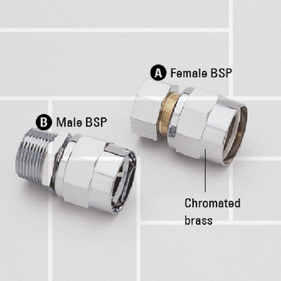 C08 Chromated brass ferrule, gasoline coupling