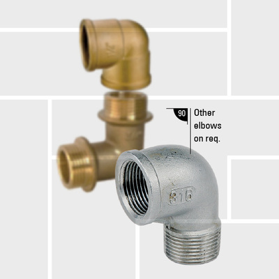 Y06 Elbow fittings, 90 deg