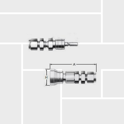 S27 QC stem adapter coupler bulkhead by ferrule fitting