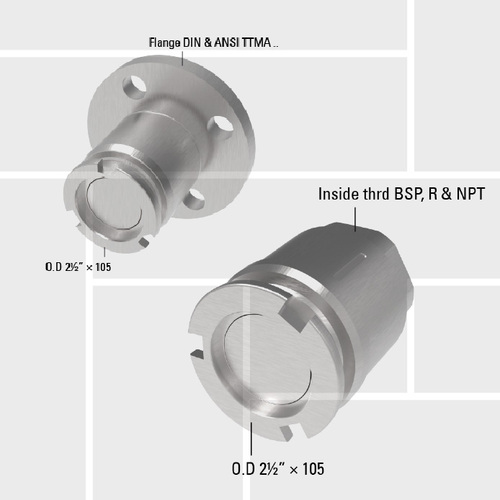 B21 DTD 65 drybreak tank unit thread and flange