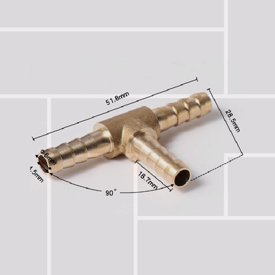 Y05 Tee fittings, three-way hose barb