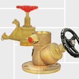 Hydrant landing valves bronze oblique bibnose dry riser
