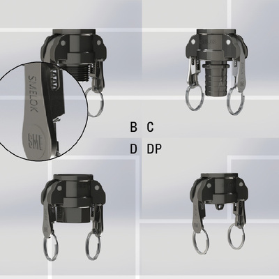 K17 SMELOK camlock coupler with locking security
