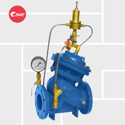 Diaphragm pressure holding reducing valves