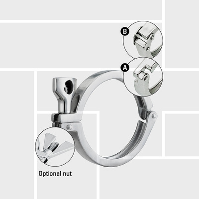 H07 Tri-Clamp pin and double pinned 13MHHM