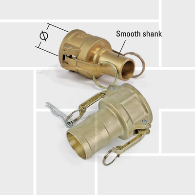 K09 DIN Camlock CR female coupler by hose tail EN14420-7