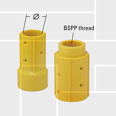 L09 Blasting SB thread nozzle with drilling holes