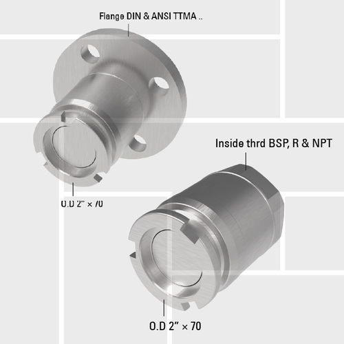 B20 DTD 50 drybreak tank unit thread and flange