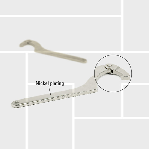 W13 Hinged hook wrench spanner
