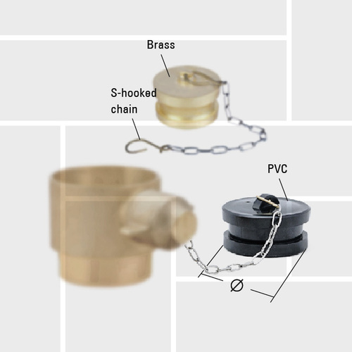 T24 BIC blank plug with chain attachment