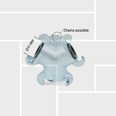 R13 UA three-way coupling possible with chain attachment