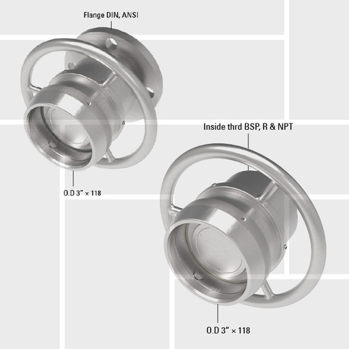 B32 DMG 80 drybreak hose unit thread and flange
