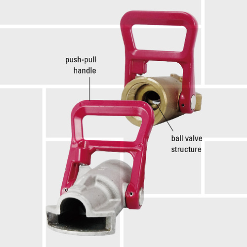 T58 Duckbill firefighting nozzle, &nbsp;aluminum and brass