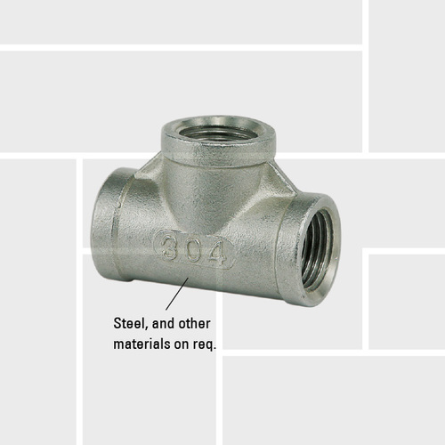 Y04 Tee fittings, three-way
