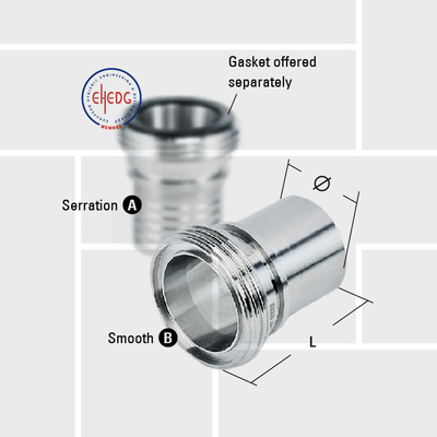H15 SMS1145 RD male thread coupling smooth and serration
